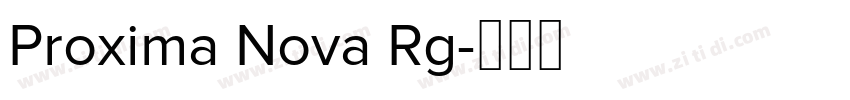Proxima Nova Rg字体转换